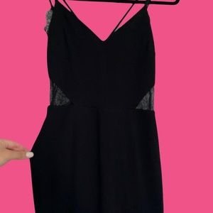 MIDI black lace back